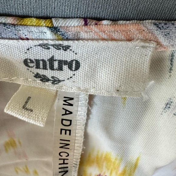 Entro Top Blouse Shirt Size L - Picture 4 of 6